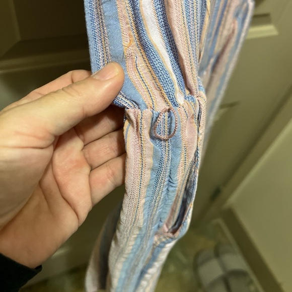 Adorable PAIGE Pastel Striped Romper Large - Picture 2 of 7